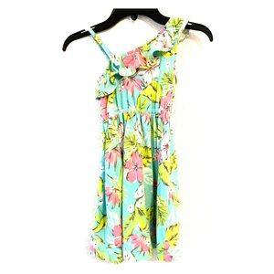 Carter’s girls ruffle shoulder floral dress